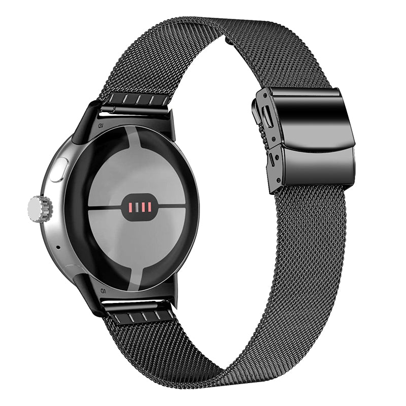For Google Pixel Watch 2 Pixel Watch Stainless Steel Milanese Strap Replacement Wrist Band with Closure Buckle For Google Pixel Watch 2 Pixel Watch Stainless Steel Milanese Strap Replacement Wrist Band with Closure Buckle